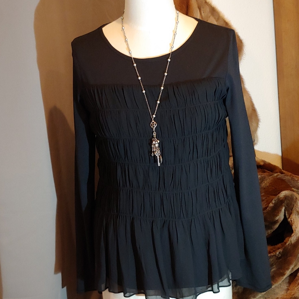 Sundance Lovely Black Boho Top